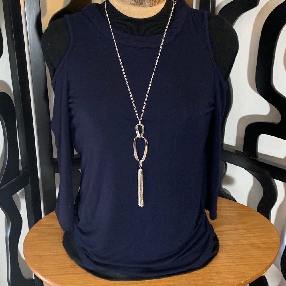 Lily White Anthropologie Cold Shoulder Top